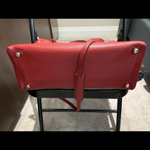 Vibrant red coach bag - Picture 3 of 3